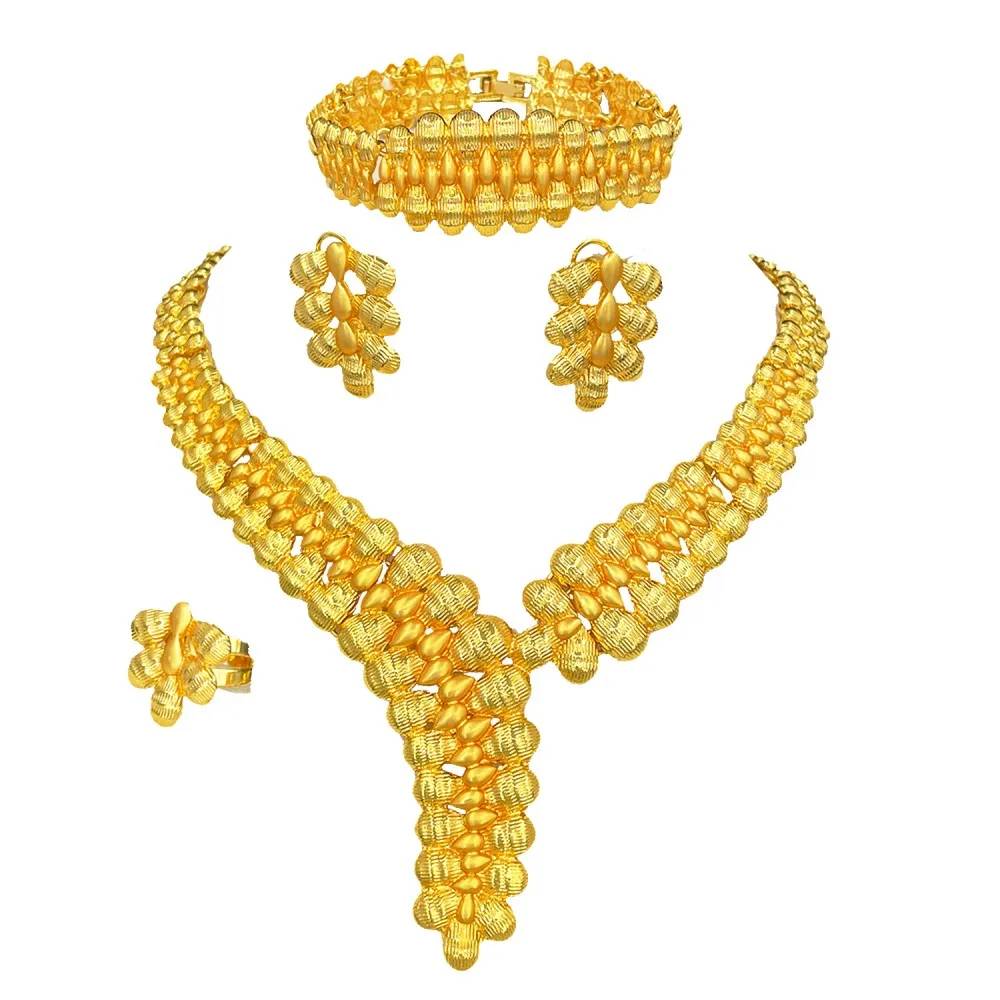 Available Pendant Gold Jewelry Sets Favors Silver Bead Necklace Jewelry Set Fashionable Women's Accessories