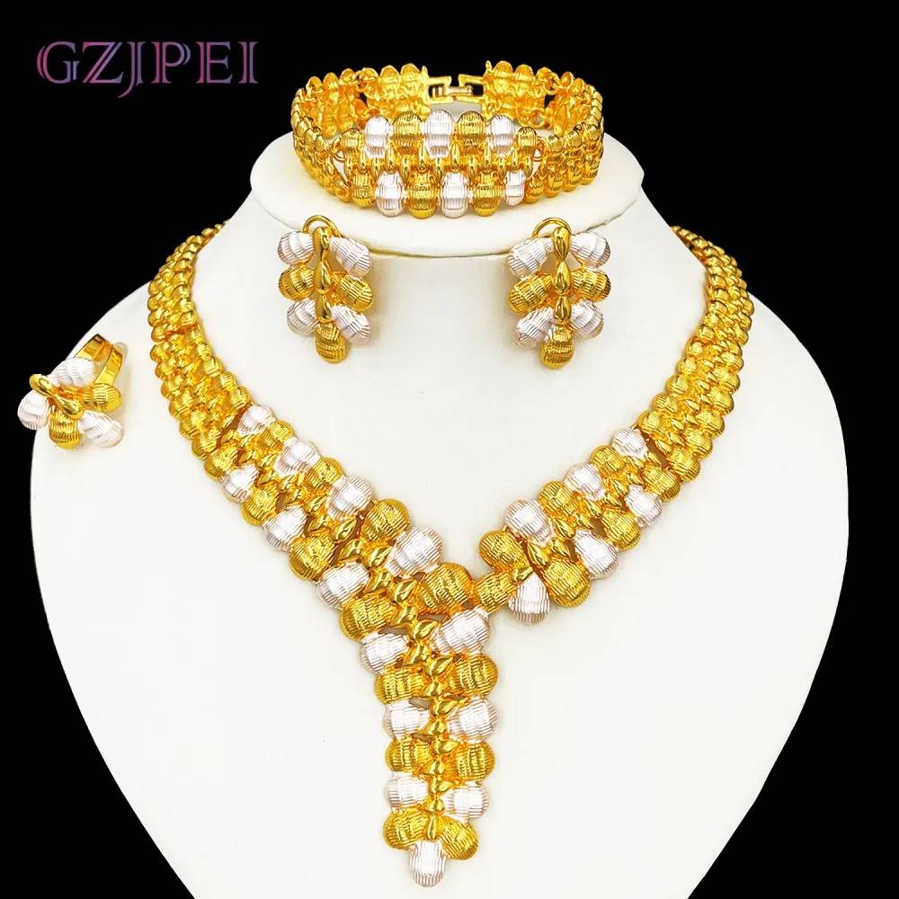 Available Pendant Gold Jewelry Sets Favors Silver Bead Necklace Jewelry Set Fashionable Women's Accessories